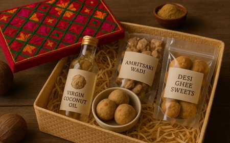 Punjabi Panache: Lavish Hampers with Phulkari Motifs, Amritsari Wadis & Desi Ghee Sweets