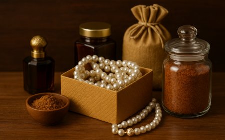 Hyderabadi Nawabi Gifting Hampers: Ittar, Pearls & Dum Biryani Masala Jars