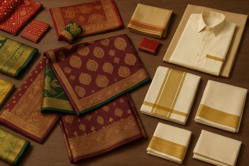 Silk Saree and Dhoti Sets: Regional Wedding Attire Gifts Across India
