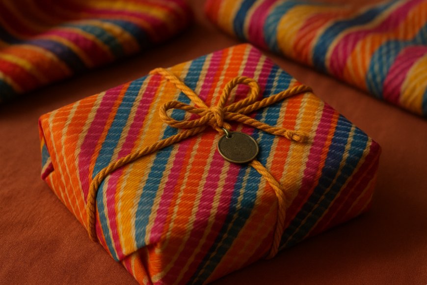 Rajasthani Leheriya Gift Wraps: Festive Swirls for Wedding Gifting