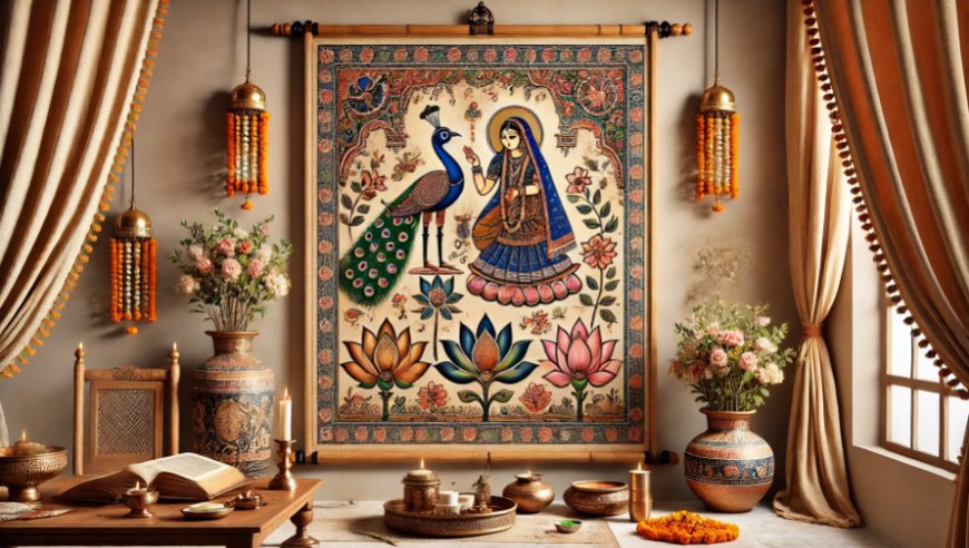 Madhubani Magic: Hand-Painted Wall Hangings as Wedding Decor Gifts from Bihar